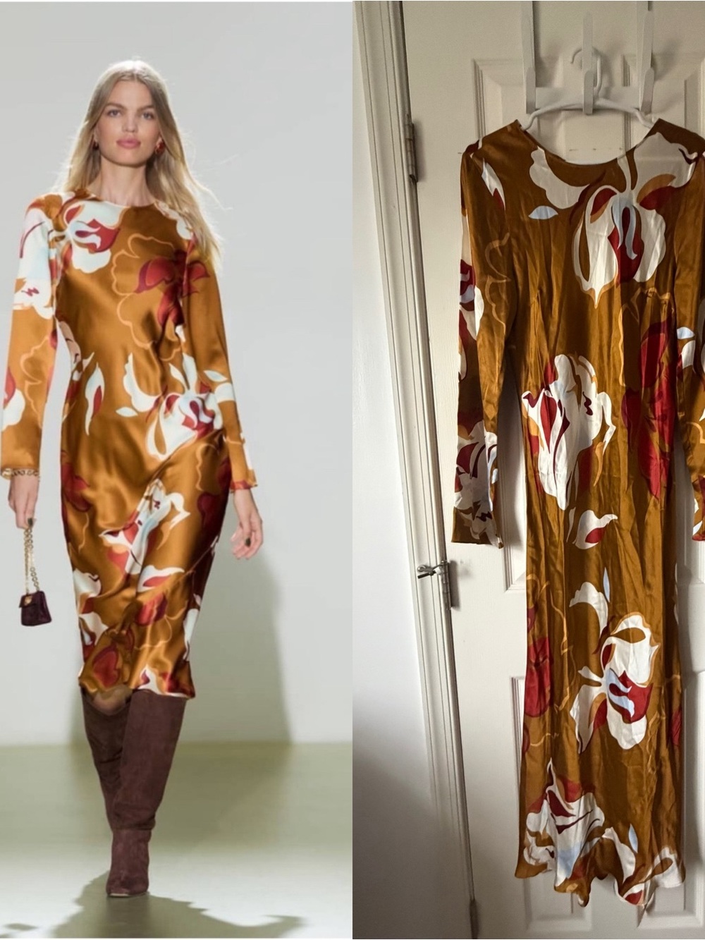 NWT Reformation Davina Silk Dress (Medium)